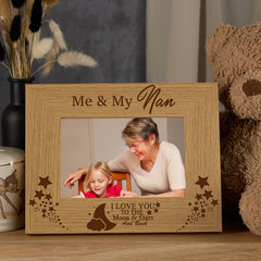 Me and My Nan Love You To The Moon Photo Frame Gift Photo Frame ukgiftstoreonline
