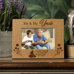 Me and My Uncle Love You To The Moon Photo Frame Gift Uncle Photo Frame ukgiftstoreonline
