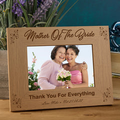 Personalised Mother Of The Bride Photo Frame Wedding Gift wedding photo frame ukgiftstoreonline
