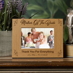 Personalised Mother Of The Bride Photo Frame Wedding Gift wedding photo frame ukgiftstoreonline