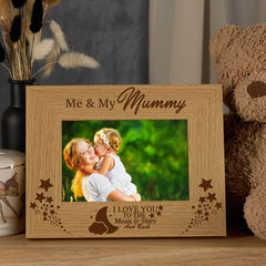 Me and My Mummy Love You To The Moon Photo Frame Gift Photo Frame ukgiftstoreonline