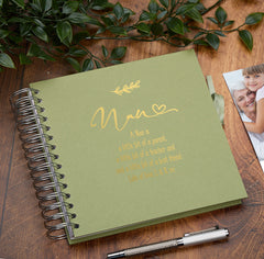 Personalised Nan Multiple Colours Scrapbook or Photo Album Gift With Sentiment