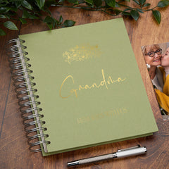 Personalised Large Grandma Photo Album With Sentiment Multiple Colours