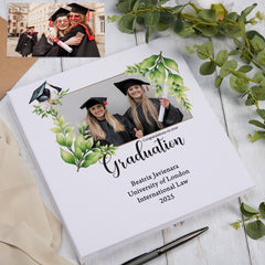 Large Personalised Linen Graduation Photo Album Custom Photos Graduation Day Memory Storage Album