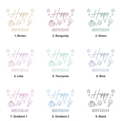 16th Birthday White Photo Album Gift For Her Or Him With Present Design