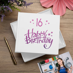 16th Birthday White Photo Album Gift For Him Or Her 50 x 6x4 Photos