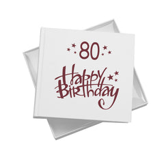 80th Birthday White Photo Album Gift For Him Or Her 50 x 6x4 Photos Pack of 5 Wholesale Trade