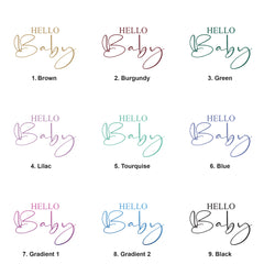 Hello Baby Gift Photo Album With Sleeves 100 x 6x4 Capacity