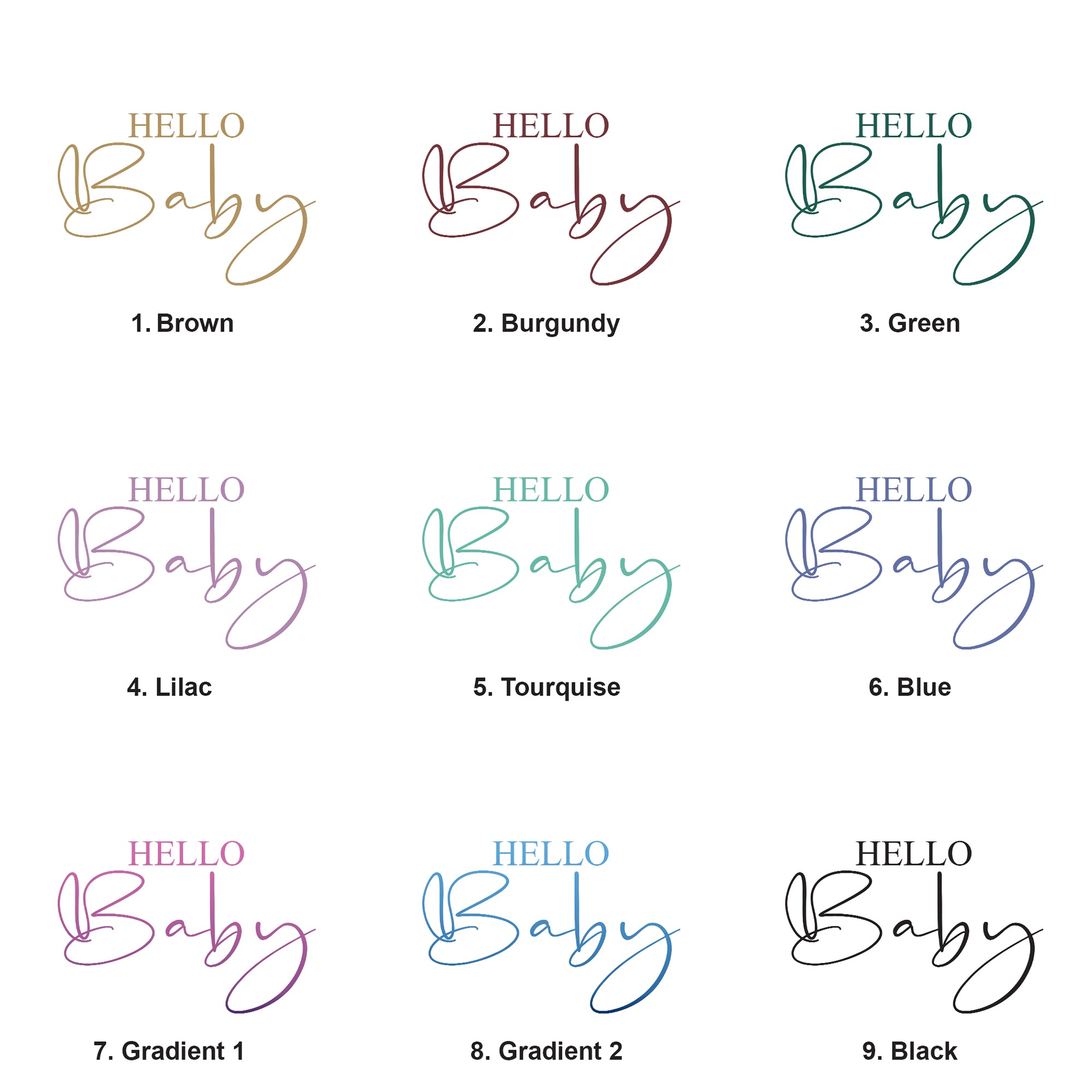 Large Book Bound Hello Baby Gift Photo Album