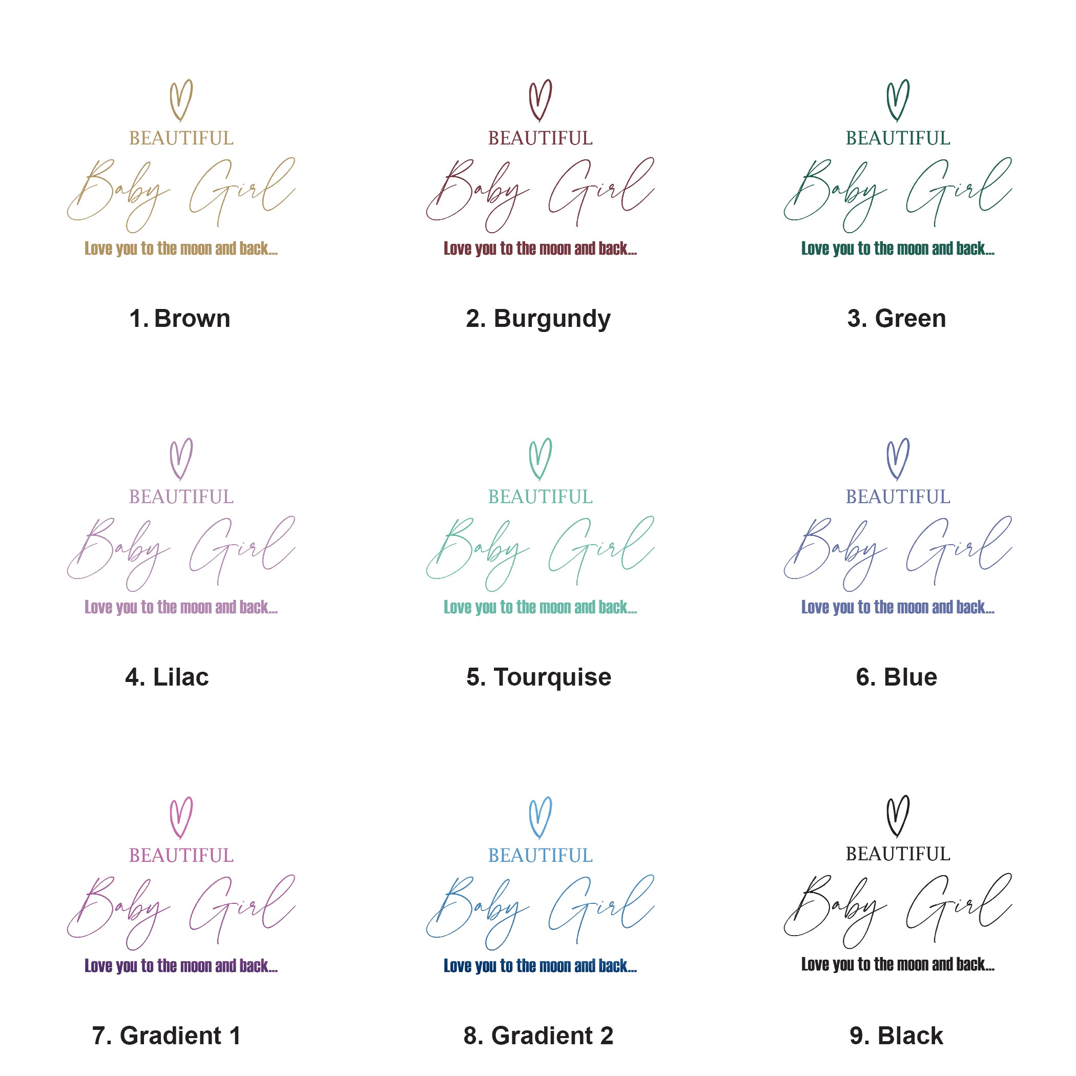 Large Book Bound Beautiful Baby Girl Photo Album With Heart