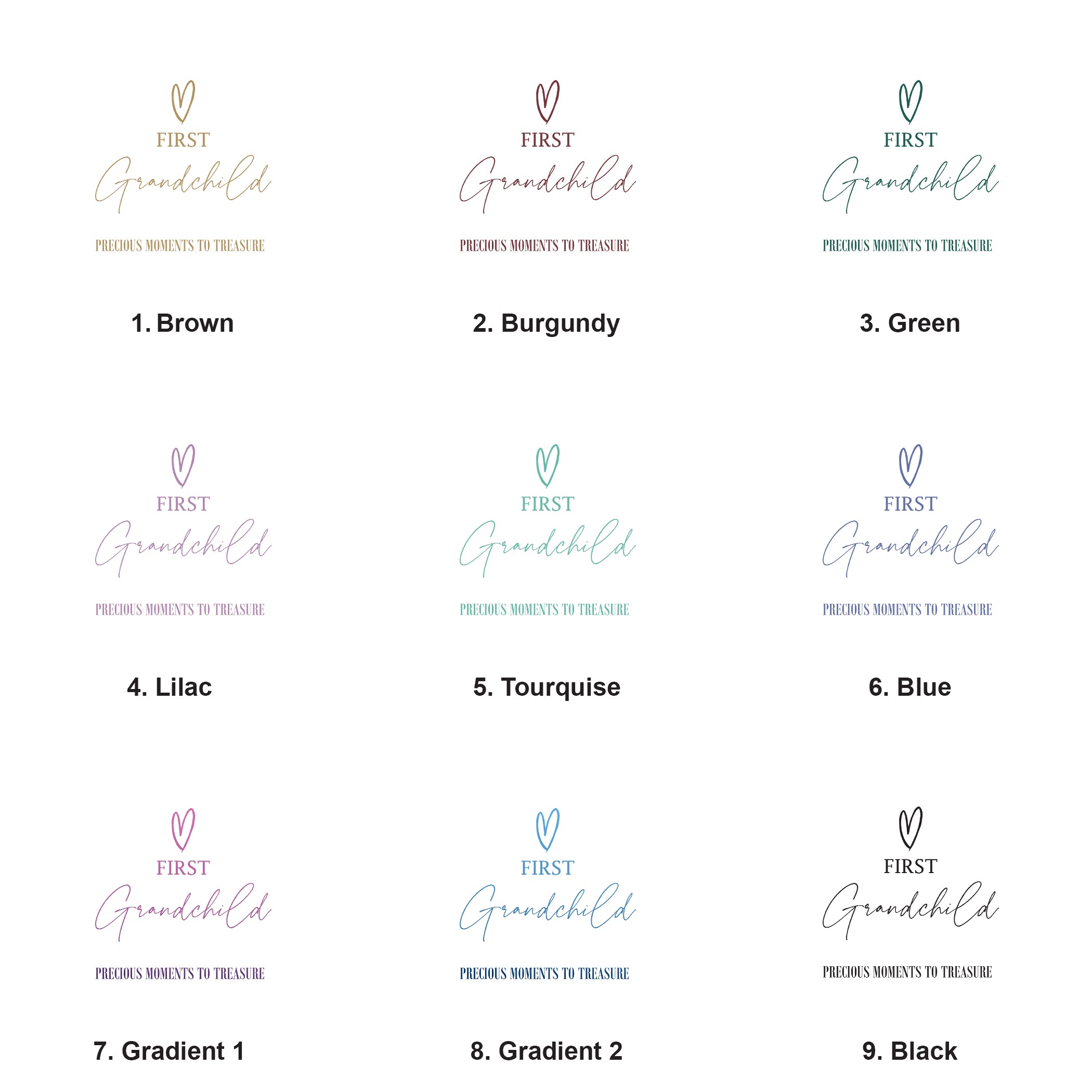 Large Book Bound First Grandchild Memories Photo Album