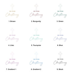 Large Book Bound Christening Gift Photo Album With Cross