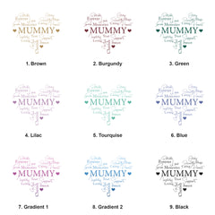 Mummy Word Heart White Photo Picture Album 50 x 6"x4"