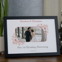 Personalised Our First Wedding Anniversary Photo Frame Gift Anniversary Keepsake