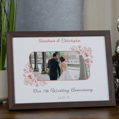 Personalised Our 5th Wedding Anniversary Photo Frame Gift Anniversary Keepsake