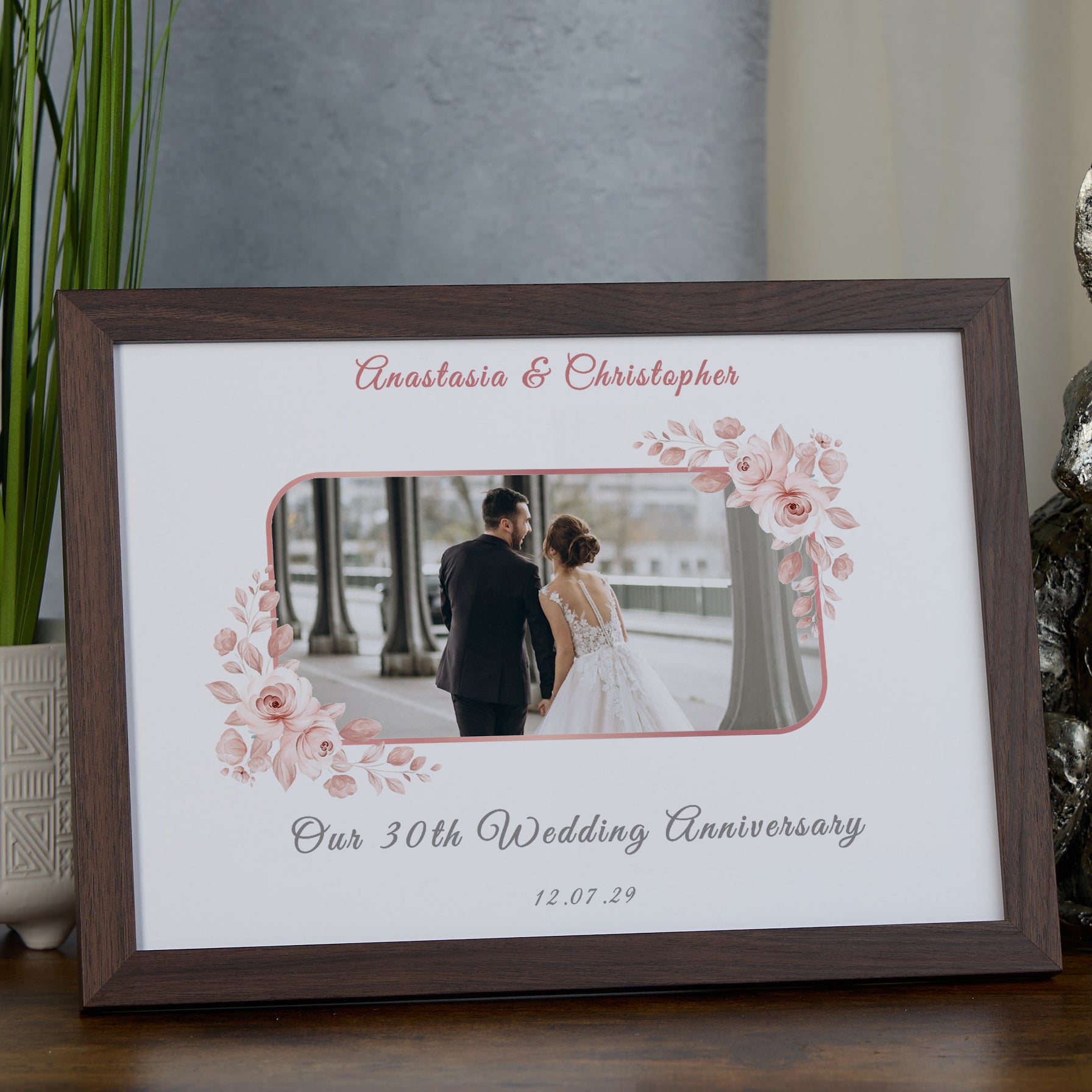 Personalised Our 30th Wedding Anniversary Photo Frame Gift Anniversary Keepsake
