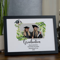 Personalised Congratulations Graduation Photo Frame With Custom Photo