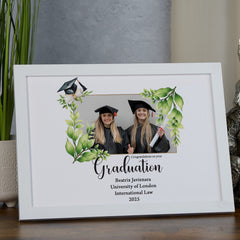 Personalised Congratulations Graduation Photo Frame With Custom Photo