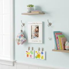 White Engraved Wooden Personalised On Our First Mothers Day Portrait Photo Frame Photo Frame ukgiftstoreonline