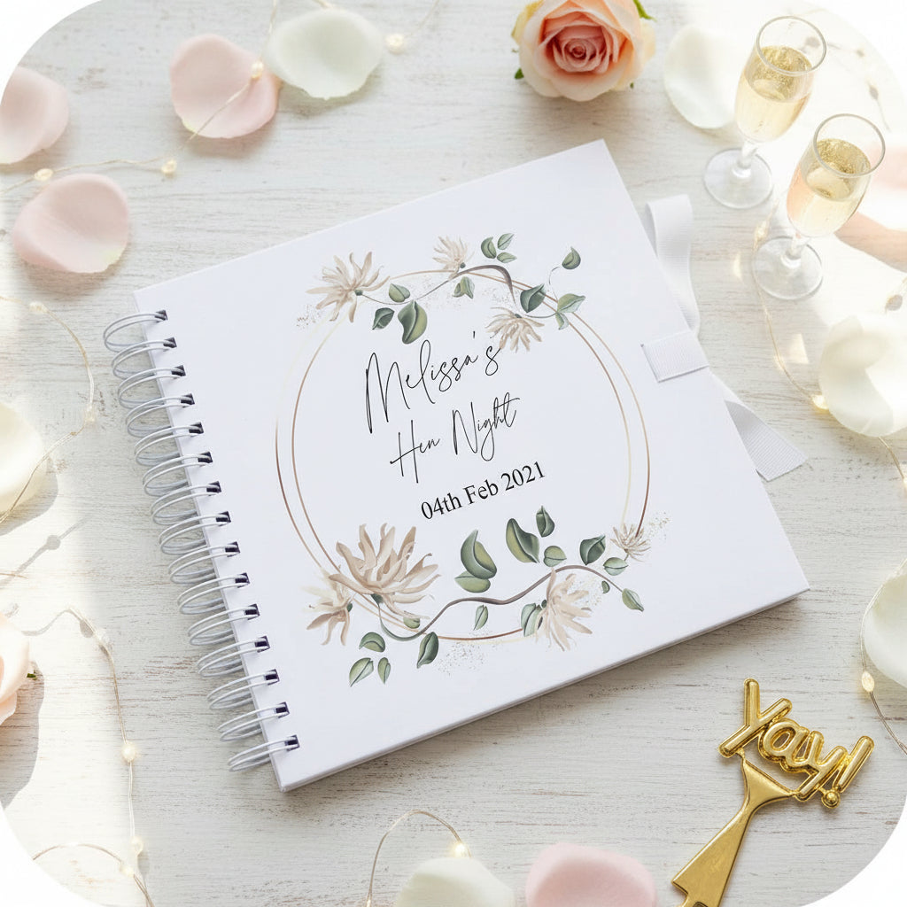 Personalised Wedding Hen Night Scrapbook Photo Album Bride To Be Gift wedding photo album ukgiftstoreonline