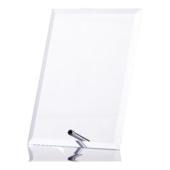 Wholesale Trade Pack of 12 - Blank Glass Plaque Awards 13cm x 9cm With Pin (6x4)