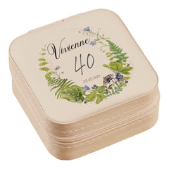 Personalised 40th Birthday Jewellery Box Gift With Beautiful Forest Theme