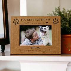 Personalised Dog Memorial Photo Frame Gift Keepsake Engraved Various Sizes