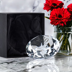 Personalised 30 Years Wedding Anniversary Romantic Gift Crystal Diamond