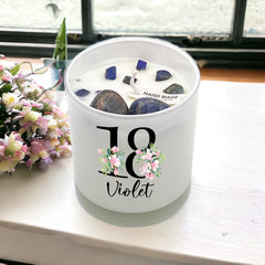 Personalised Gift For 18th Birthday Candle Boxed Floral Variety of Fragrances