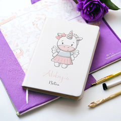 Personalised Trendy Unicorn Girl's Notebook Gift For Her