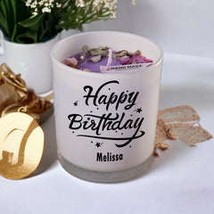 Personalised Happy Birthday Jar Candle Gift For Her Various Fragrances