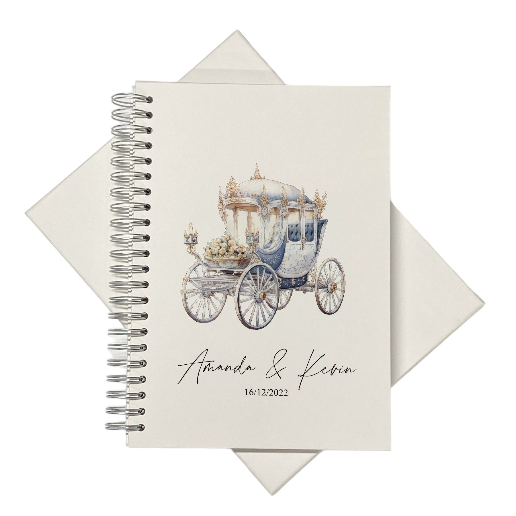 Large A4 Wedding Album Scrapbook Guest Book Boxed With Carriage