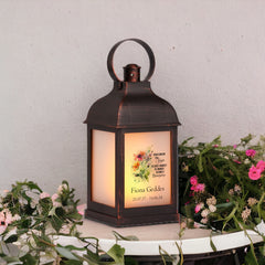 Personalised In Loving Memory Treasure Lantern Light Gift