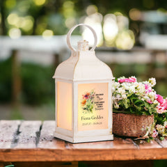 Personalised In Loving Memory Treasure Lantern Light Gift