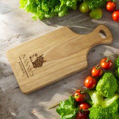 Personalised Custom Engraved Wooden Serving Board Cheese Board Cutting Novelty Gift With Highland Cow