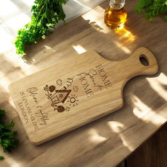 Home Sweet Home Chopping Board, Wooden Family Name, Moving House, New Home Gift, Housewarming Gifts, Gift for Couples, Personalised Gift