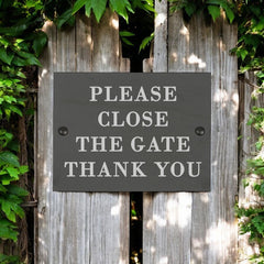 Personalised Large Slate Plaque/Sign - 20x15cm - Garden, Shed, House, Outdoor sign