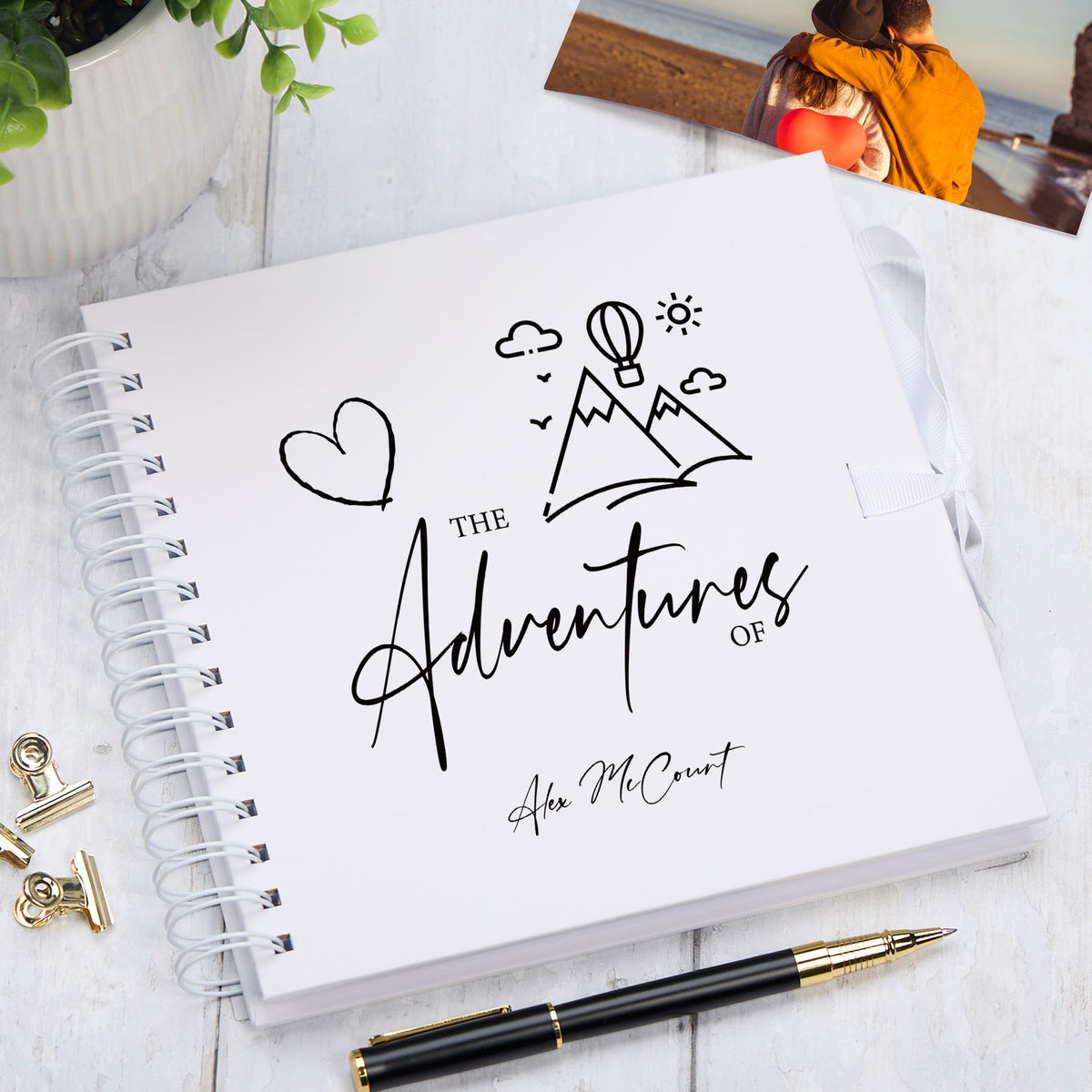 Valentines Day Gift Our Adventures Love Scrapbook Photo Album