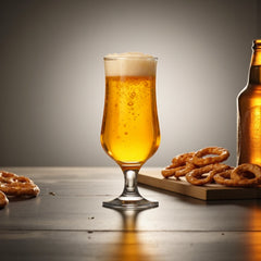 Personalised Stemmed Beer Glass with Custom Text Engraved