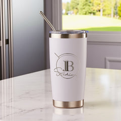 Personalised Engraved 550ml Travel Cup, Personalise with Any Logo  Choice Of Colours