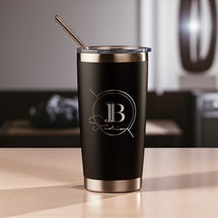 Personalised Engraved 550ml Travel Cup, Personalise with Any Logo  Choice Of Colours