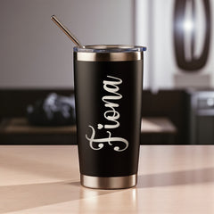 Personalised Engraved Thermal Travel Mug Gift With Any Name For any Occasion