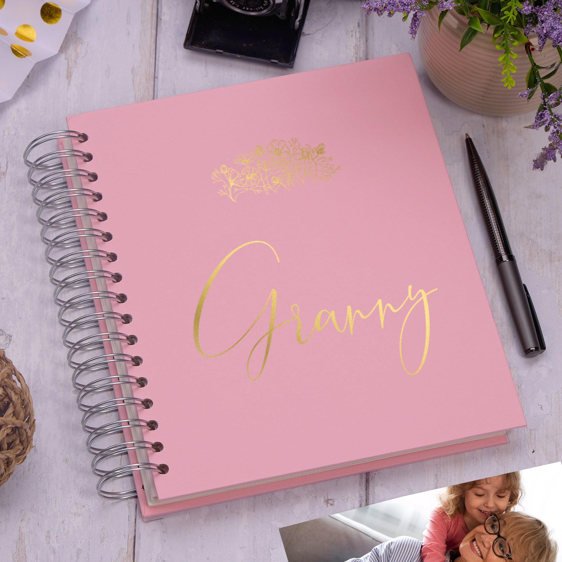 Large Granny Photo Album With Sentiment Multiple Colours