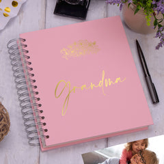 Large Grandma Photo Album With Sentiment Multiple Colours