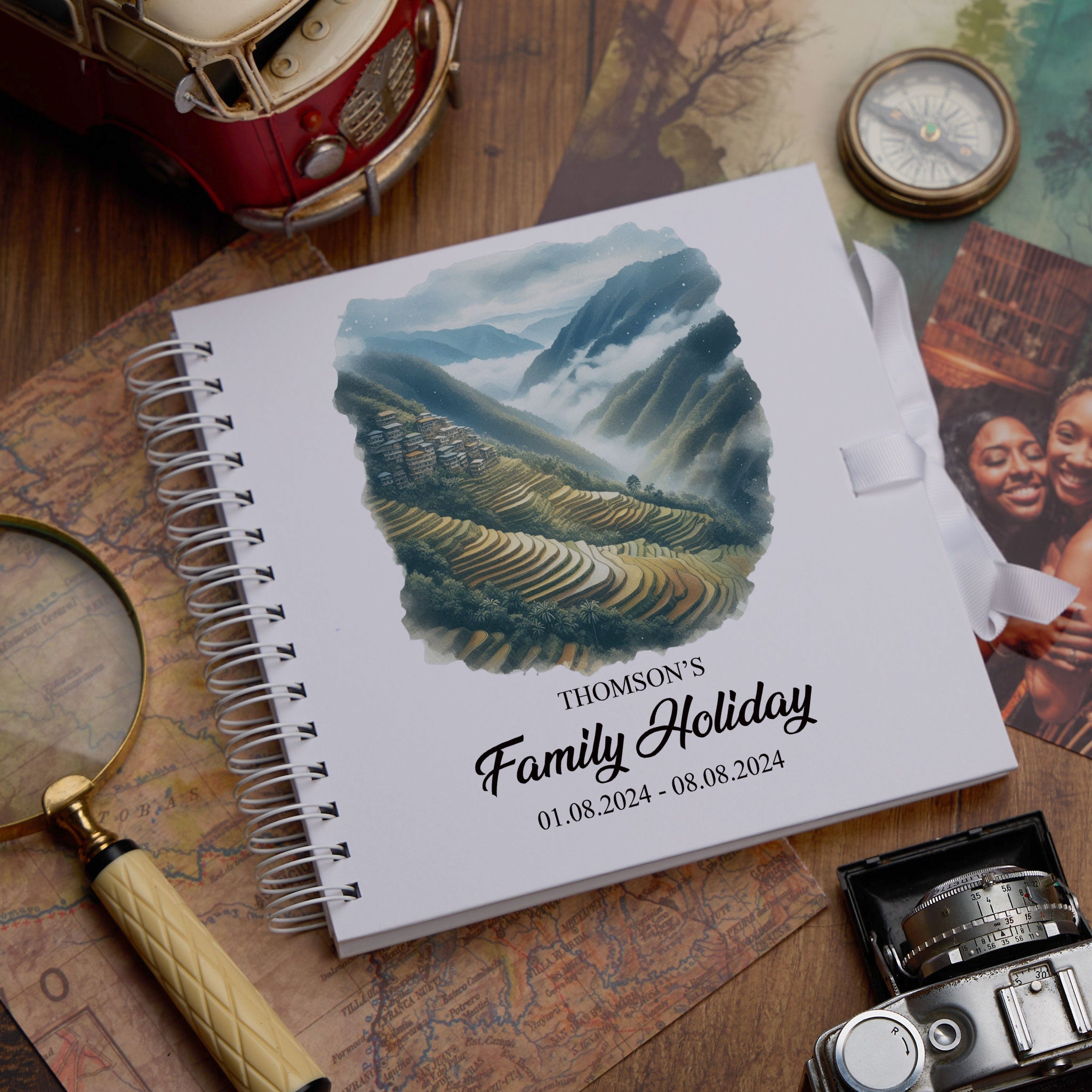 Personalised Philippines Holiday Memory Scrapbook Journal Photo Albums