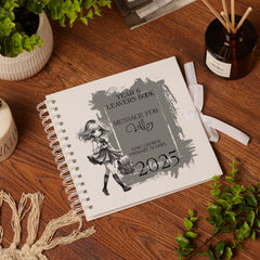 Personalised School Leavers Scrapbook Custom Message Book End Of Year Autograph Book Memory Keepsake