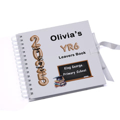 Personalised School Leavers Scrapbook Album Custom Memory Keepsake Message Book End Of Year Gifts Balloon Design