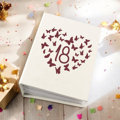 18th Birthday Gift For Her Or Him With Butterflies Photo Album With Sleeves 100 x 6x4 Capacity
