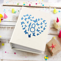 18th Birthday Gift For Her Or Him With Butterflies Photo Album With Sleeves 100 x 6x4 Capacity