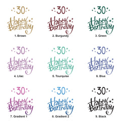 30th Birthday Gift For Her Or Him Photo Album With Sleeves 100 x 6x4 Capacity